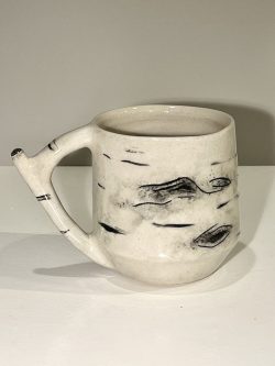 *Second* Birch bark mug; $40