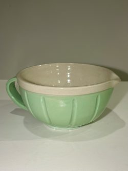 Green batter bowl; $75