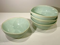 Tri-pointed cereal bowls; SOLD